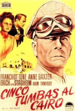 Cinco tumbas al Cairo (Billy Wilder 1943)