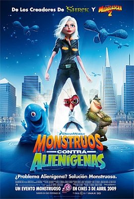 Monstruos vs Aliengenas (Rob Letterman, Conrad Vernon 2009)